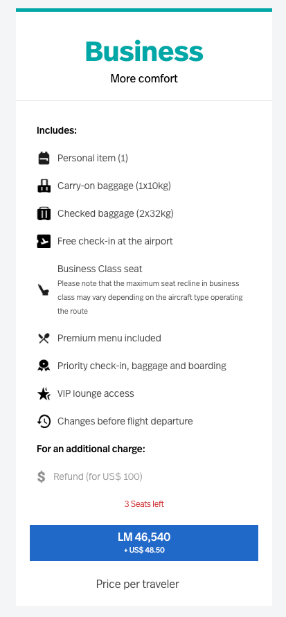 Avianca redemption
